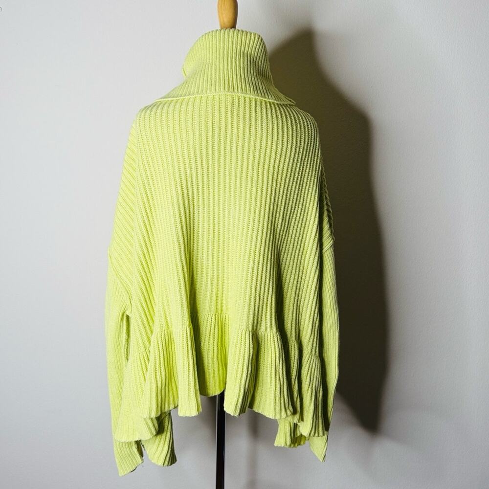 Free People Key Lime Layer Cake Peplum Sweater - Picture 7 of 7